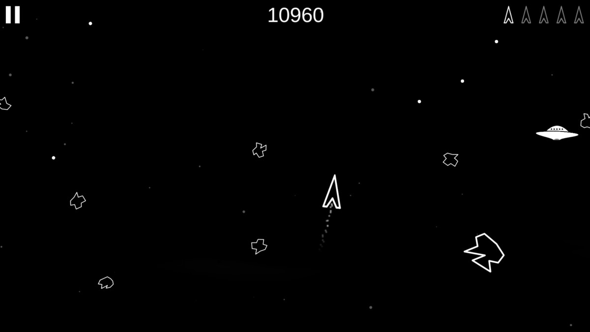 Asteroids video game